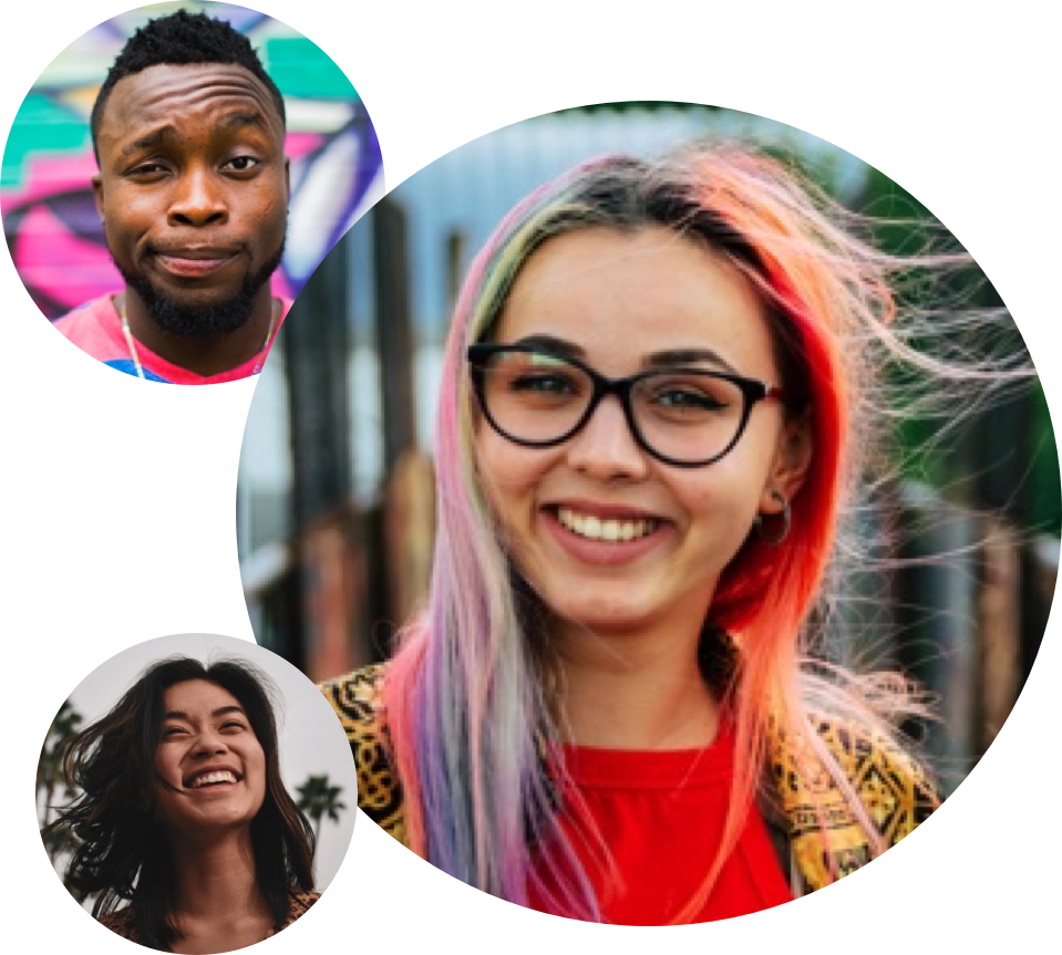 Smiling community members